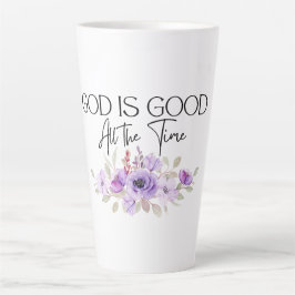 God is altijd goed Christelijke citaatbloem Latte Mok