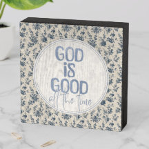 God is altijd goed Christelijke spreuk