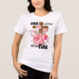God is altijd goed christelijke spreuk Tri-Blend shirt