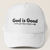 "God is altijd goed" Christelijke Trucker Hat Pet (Voorkant)