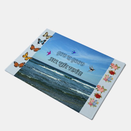 God is altijd goed deurmat (Schuin)