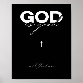 God is altijd goed Inspirerend kunst Poster