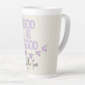 God is altijd goed latte mok (Rechterhoek)