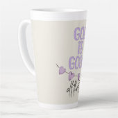 God is altijd goed latte mok (Linkerhoek)