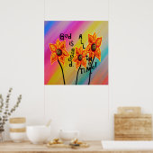 GOD IS ALTIJD GOED POSTER (Keuken)