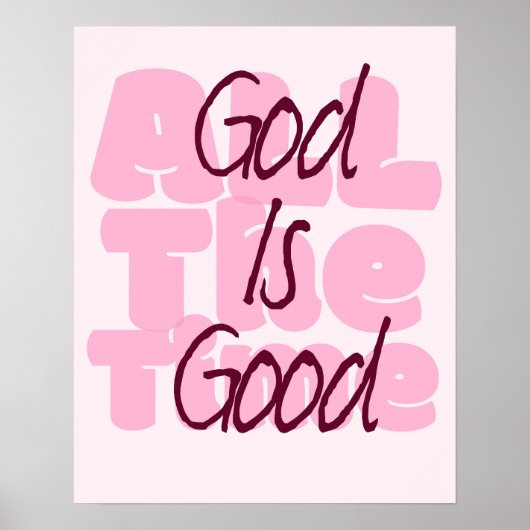 God is altijd goed poster (Voorkant)