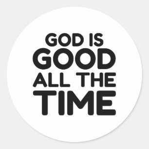 GOD IS ALTIJD GOED RONDE STICKER