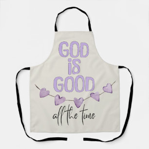 God is altijd goed schort