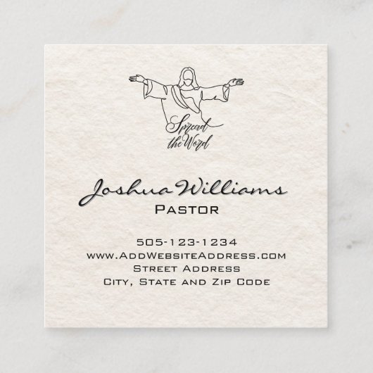 God is altijd goed Visitekaartje (Achterkant)