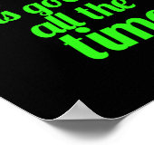 God is altijd goed voor de bijbel Jezus Christelij Poster (Hoek)