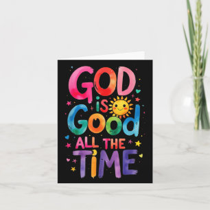 God is altijd goed voor Jezus Christus Christelijk Kaart
