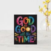 God is altijd goed voor Jezus Christus Christelijk Kaart (Gele Bloem)