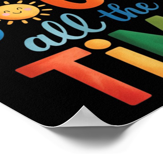 God is altijd goed voor Jezus Christus Christelijk Poster (Hoek)