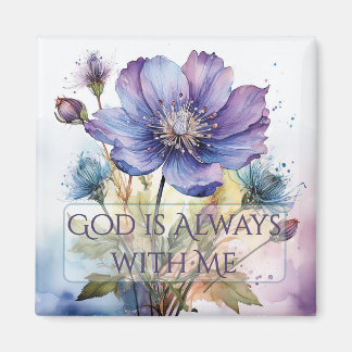 God is altijd met mij magneet