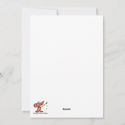 God is altijd met U bent nooit alleen Feestdagenkaart (Achterkant)