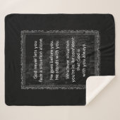 God is altijd met U bent nooit alleen Sherpa Deken (Voorkant (horizontaal))