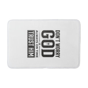 God Is Altijd Op Tijd Christelijke Typografie Desi Badmat
