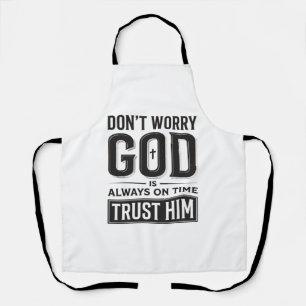 God Is Altijd Op Tijd Christelijke Typografie Desi Schort