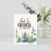 God is altijd trouw briefkaart (Staand voorkant)