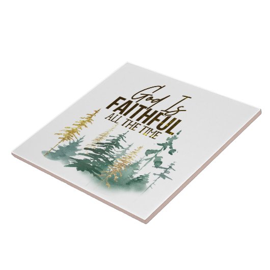 God is altijd trouw tegeltje (Zijkant)