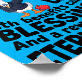 God Is Baas Medewerker Schattige Eend Christelijk Poster (Hoek)