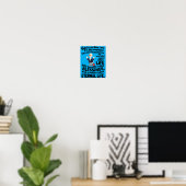 God Is Baas Medewerker Schattige Eend Christelijk Poster (Thuiskantoor)