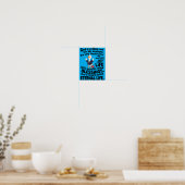 God Is Baas Medewerker Schattige Eend Christelijk Poster (Keuken)