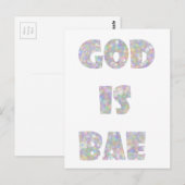 god is bae briefkaart (Voorkant / Achterkant)
