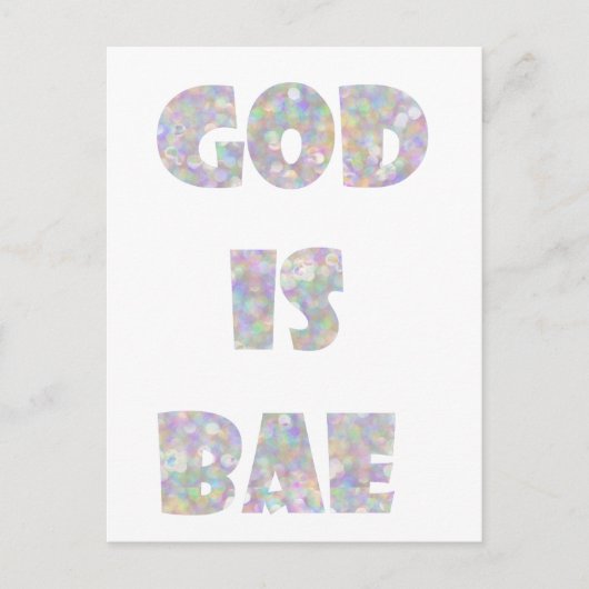 god is bae briefkaart (Voorkant)