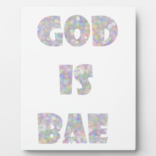 god is bae fotoplaat (Voorkant)