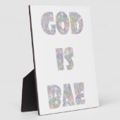 god is bae fotoplaat (Zijkant)