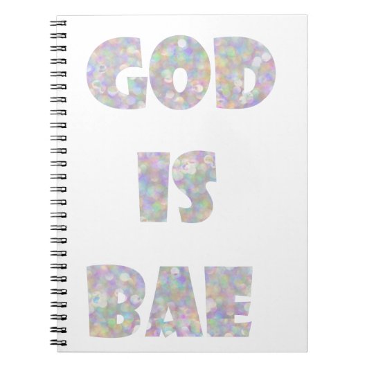 god is bae notitieboek (Voorkant)