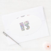 god is bae ovale sticker (Envelop)