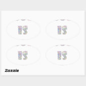 god is bae ovale sticker (Vel)