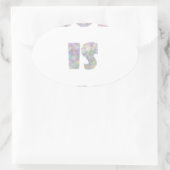 god is bae ovale sticker (Tas)