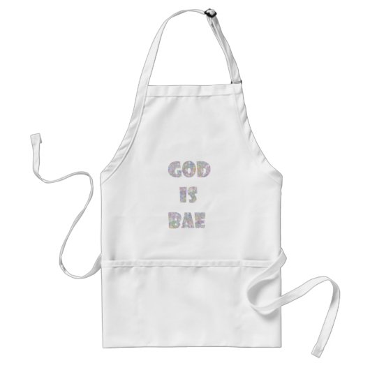 god is bae standaard schort (Voorkant)