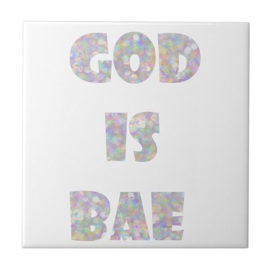god is bae tegeltje (Voorkant)