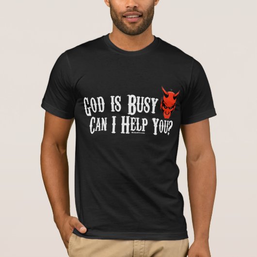 God is Bezig Donker T-shirt (Voorkant)