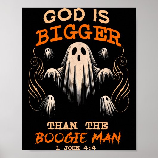 God Is Bigger Soky Season Christian Funny Hallowee Poster (Voorkant)