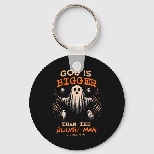God Is Bigger Soky Season Christian Funny Hallowee Sleutelhanger (Voorkant)