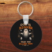 God Is Bigger Soky Season Christian Funny Hallowee Sleutelhanger (Voorkant)