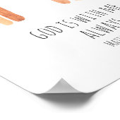 God is bij mij altijd het Bijbelse Verse Poster. Poster (Hoek)