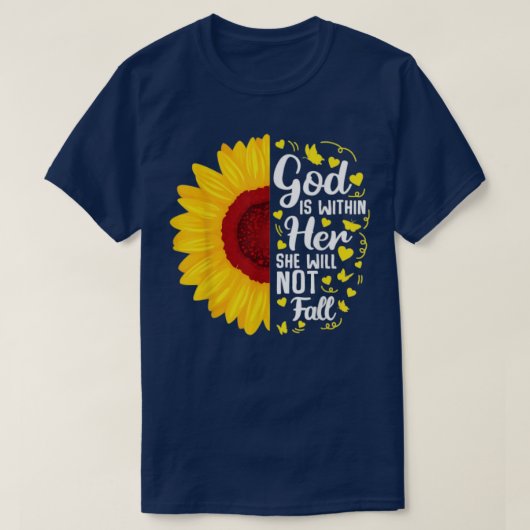 God is binnen haar dat ze geen Christelijke andere T-shirt (Design voorkant)
