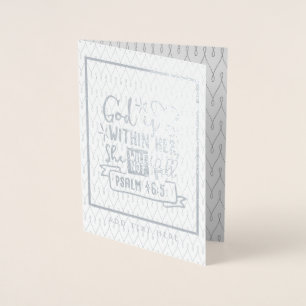 God is binnen haar dat ze geen Herfst zal geven aa Folie Kaarten