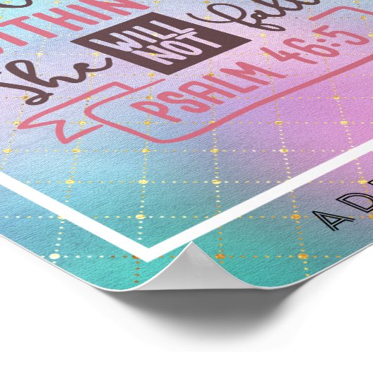 God is binnen haar dat ze geen Herfst zal geven aa Poster (Hoek)