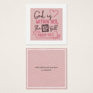 God is binnen haar dat ze geen Herfst zal geven aa Vierkante Visitekaartjes