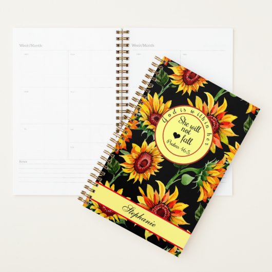 God is binnen haar dat ze geen zonnebloem zal Herf Planner (Display)