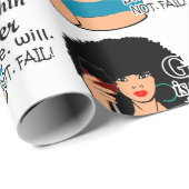 God is binnen haar dat ze geen zwarte vrouw zal mi cadeaupapier (Rol Hoek)