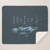 God is binnen haar dat ze niet zal falen... sherpa deken (Voorkant (horizontaal))