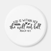 God is binnen haar dat ze niet zal Herfsten Magneet (Voorkant)